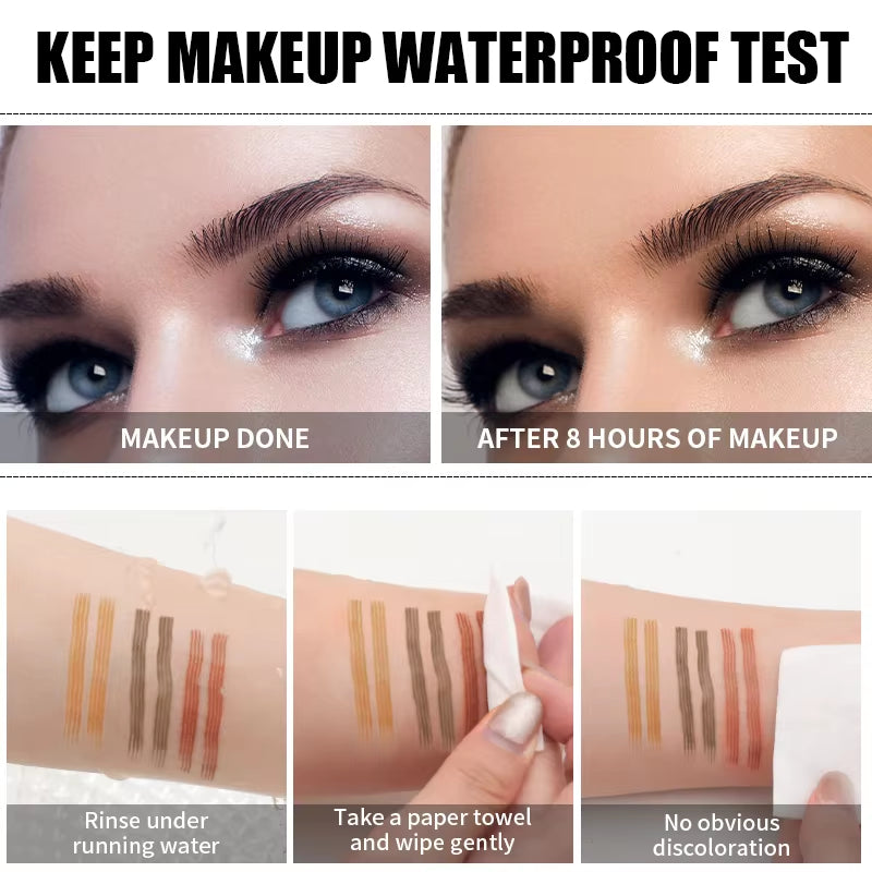 4 Points Eyebrow Tattoo Pen 5 Colors Liquid Brow Pencil