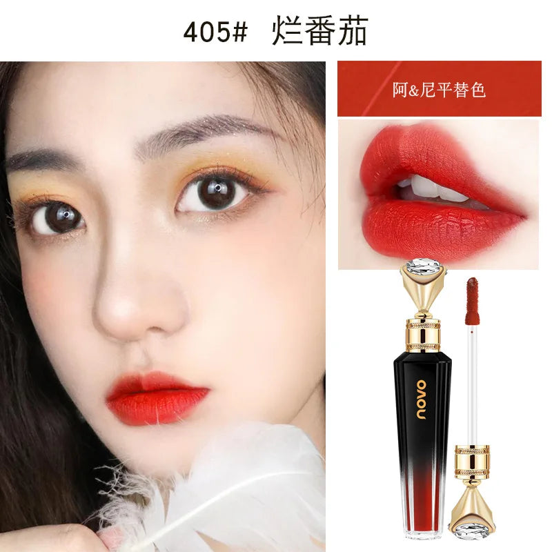 Waterproof Velvet Red Lip Cosmetics