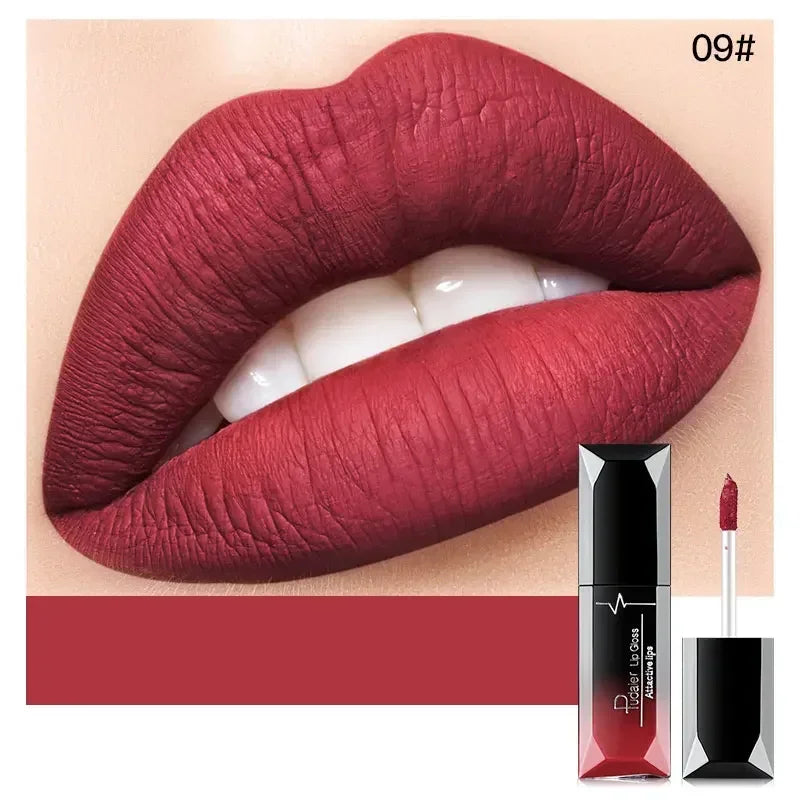 Pudaier Waterproof Lip Gloss Matte Liquid Lipstick