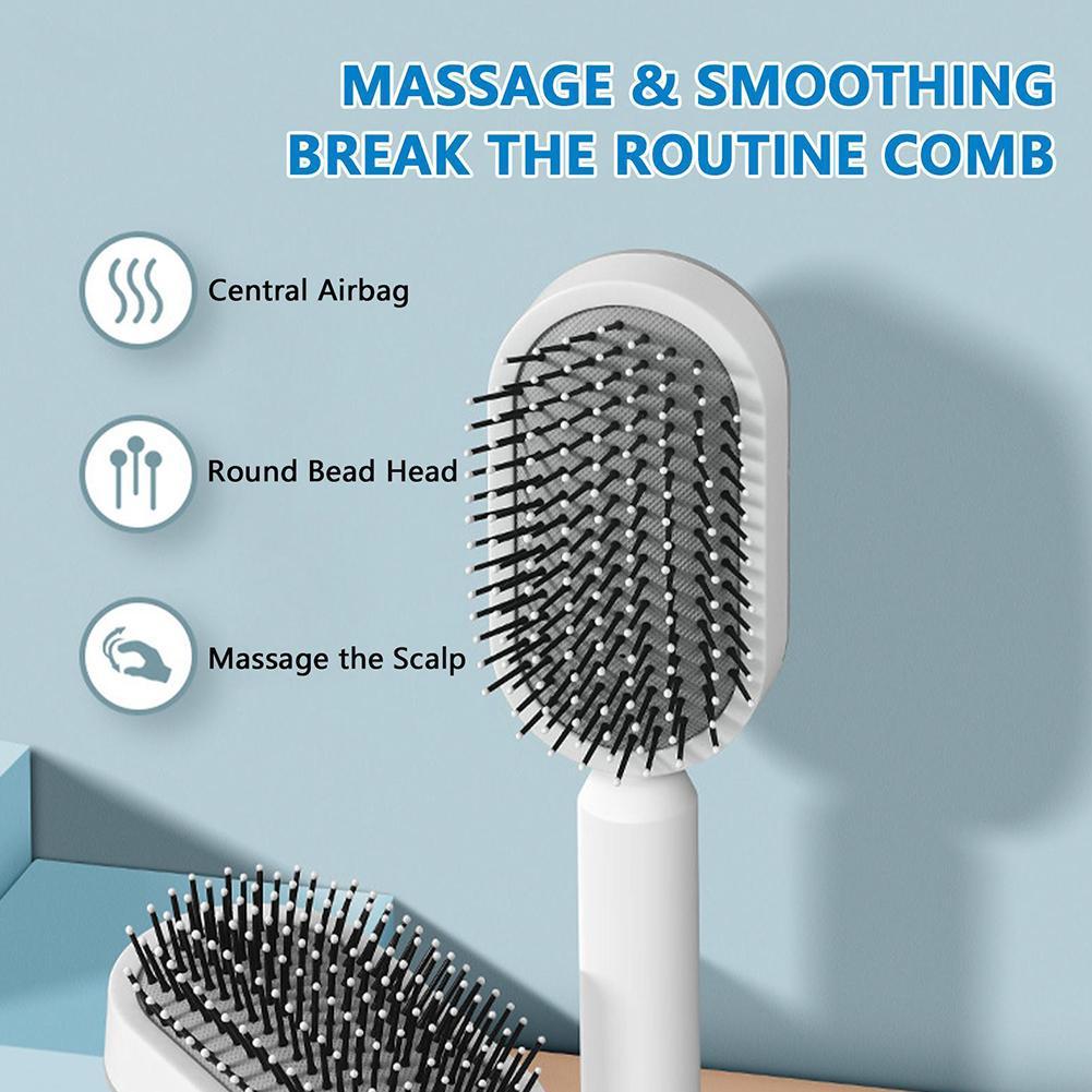 Women Fashion 3D Hair Growth Comb Hairbrush Self-Cleaning Hair Brush  Self Cleaning Hair Brush For Women Massage Scalp Promote Blood Circulation Anti Hair Loss - Touch of Essence Beauty Bar