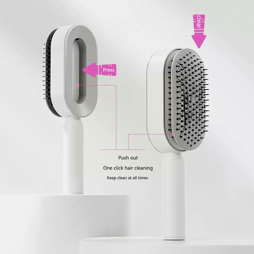 Women Fashion 3D Hair Growth Comb Hairbrush Self-Cleaning Hair Brush  Self Cleaning Hair Brush For Women Massage Scalp Promote Blood Circulation Anti Hair Loss - Touch of Essence Beauty Bar
