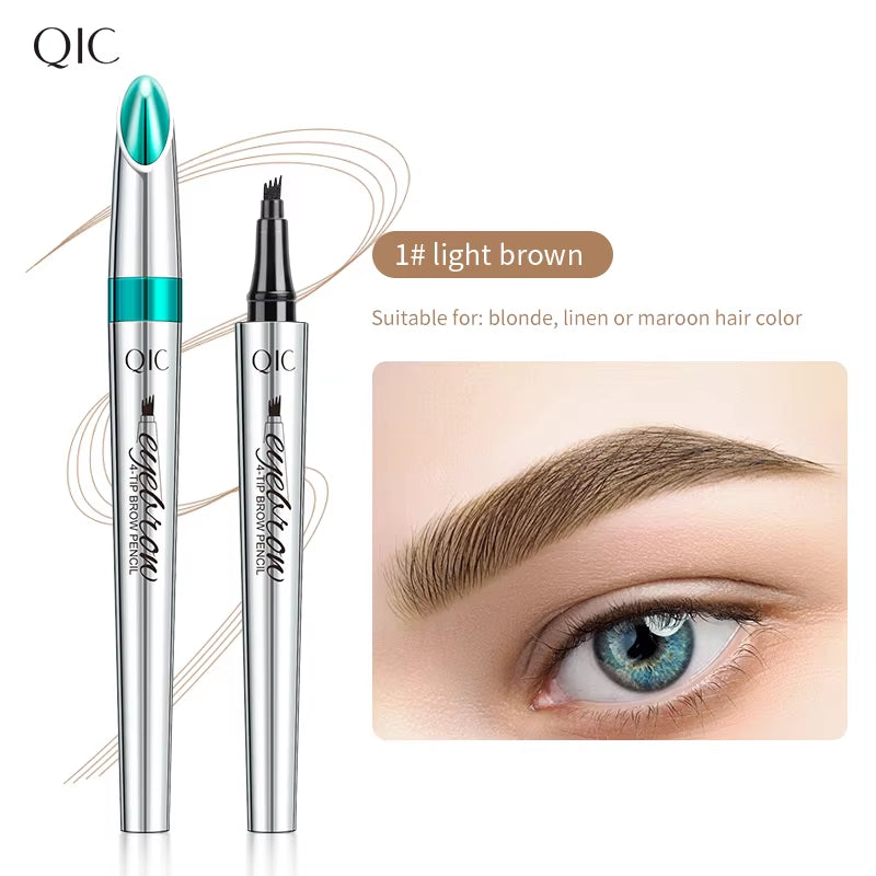 4 Points Eyebrow Tattoo Pen 5 Colors Liquid Brow Pencil