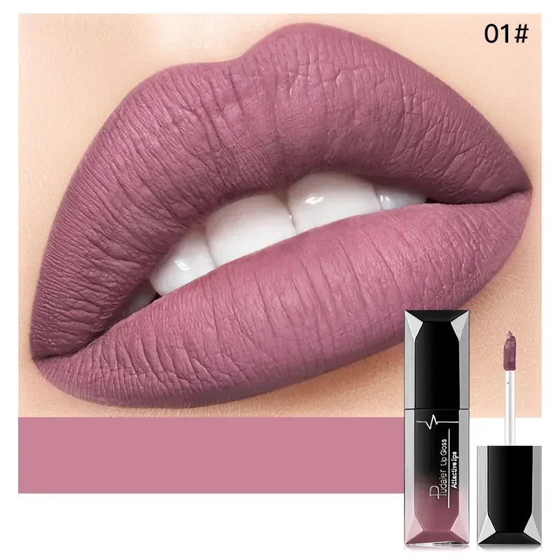 Pudaier Waterproof Lip Gloss Matte Liquid Lipstick