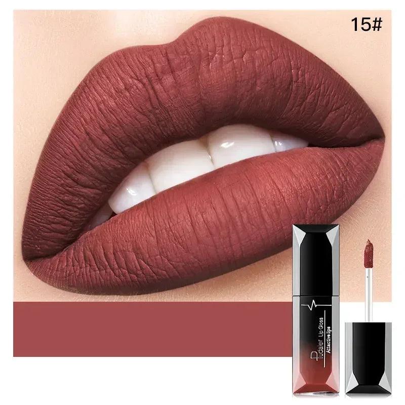 Pudaier Waterproof Lip Gloss Matte Liquid Lipstick