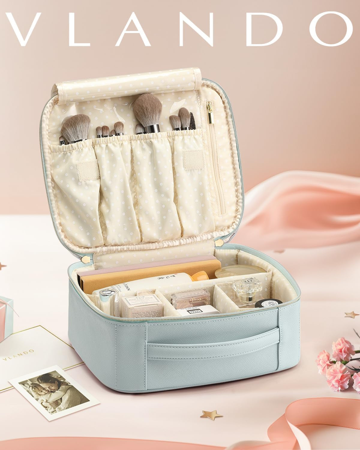 Travel Makeup Cosmetic Case Organizer