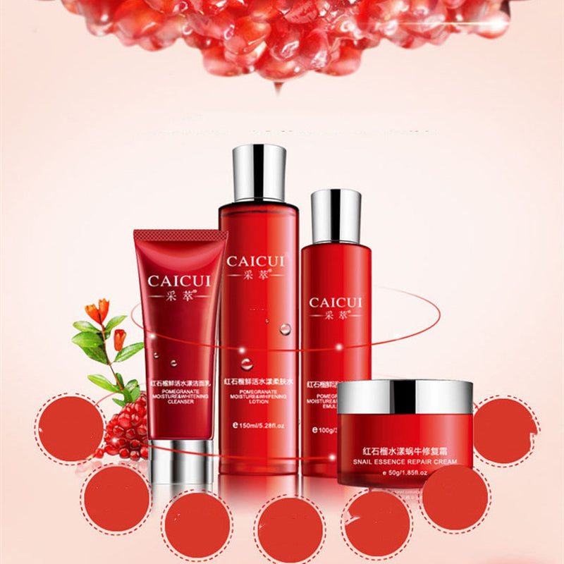 Pomegranate Moisturizing Cosmetics Skin Care  Set