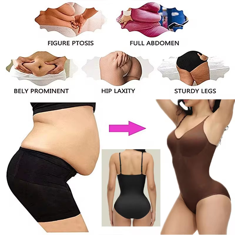 Body Suits Open Crotch Shapewear Slimming Body Shaper 