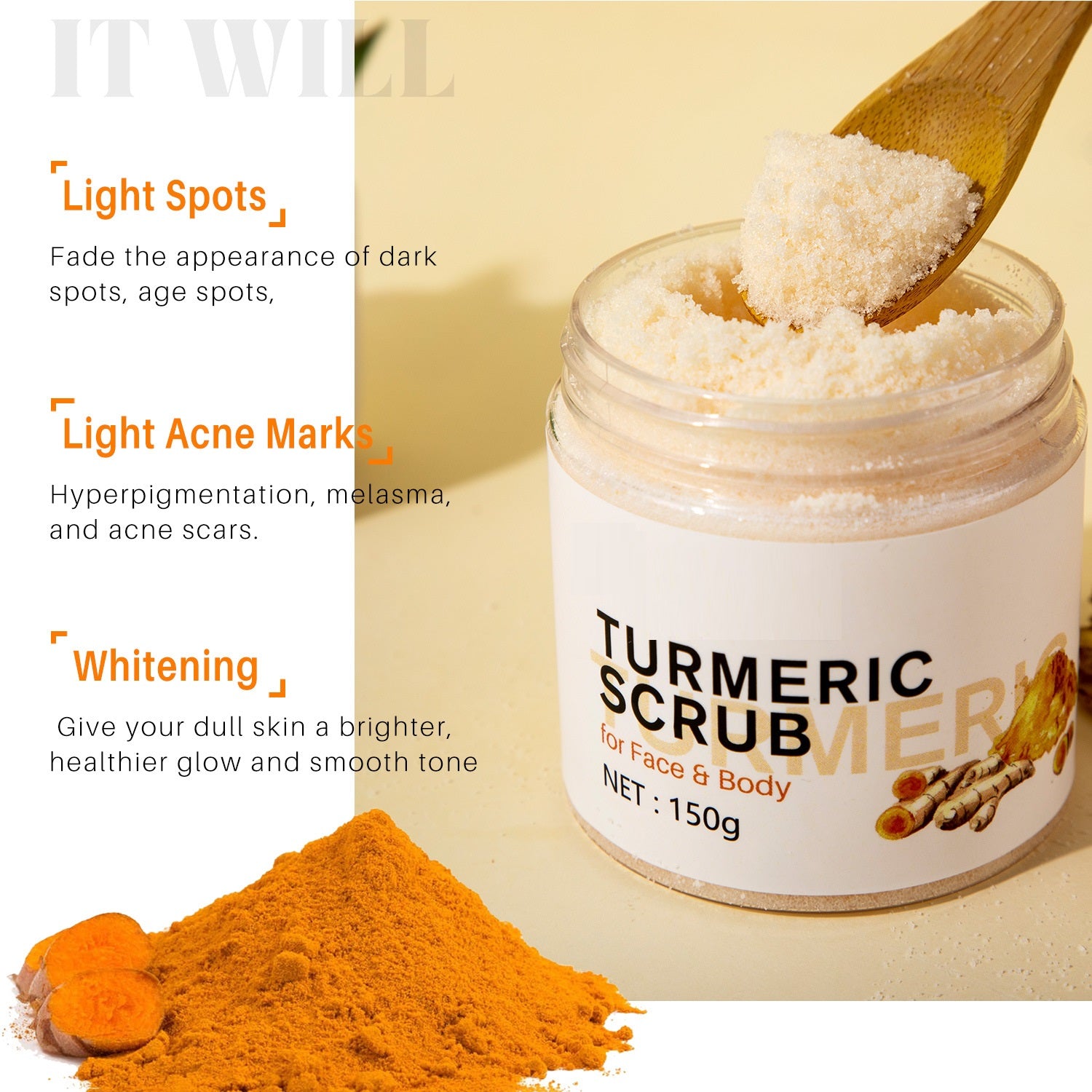 Turmeric Scrub Softens Horny Body Care