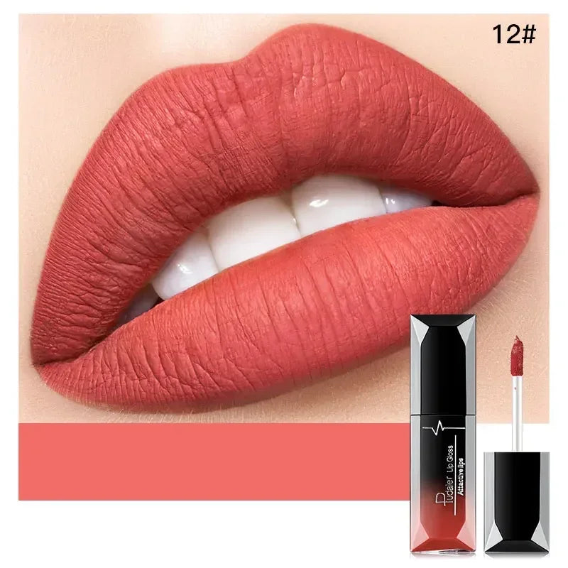 Pudaier Waterproof Lip Gloss Matte Liquid Lipstick