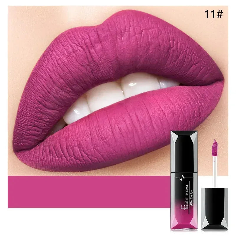 Pudaier Waterproof Lip Gloss Matte Liquid Lipstick