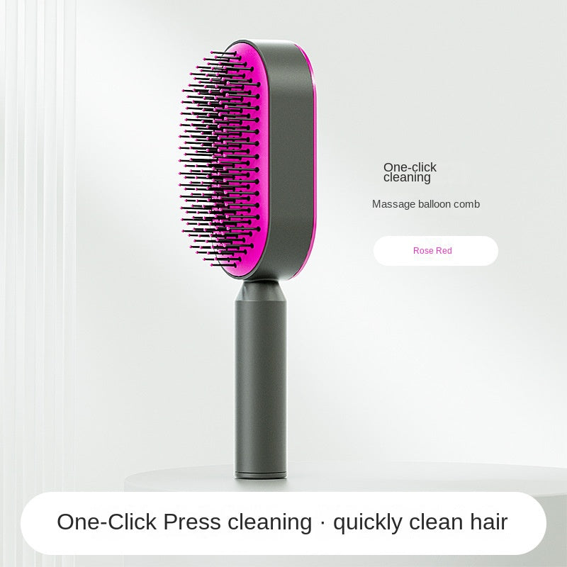 Women Fashion 3D Hair Growth Comb Hairbrush Self-Cleaning Hair Brush  Self Cleaning Hair Brush For Women Massage Scalp Promote Blood Circulation Anti Hair Loss - Touch of Essence Beauty Bar