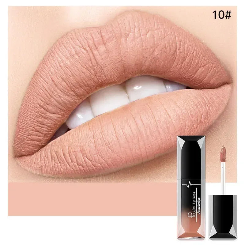 Pudaier Waterproof Lip Gloss Matte Liquid Lipstick