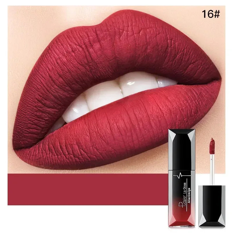 Pudaier Waterproof Lip Gloss Matte Liquid Lipstick