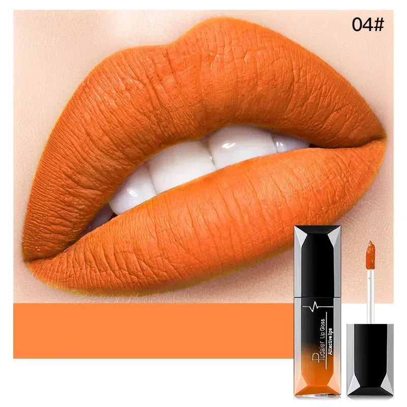 Pudaier Waterproof Lip Gloss Matte Liquid Lipstick